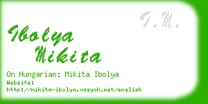 ibolya mikita business card